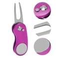 thumbnail image 3 of Pitchfork de Golf, Outil de Réparation de Divot de Golf Portable Antirouille Résistant à la Corrosion pour l'Extérieur pour le Golf Rose, Bleu, Gris, Violet, 3 of 7