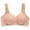 Pink, variant on Dealovy Front Closure Bras for Women No Underwire Solid Color Full Coverage Seamless Push up T Shirt Bras