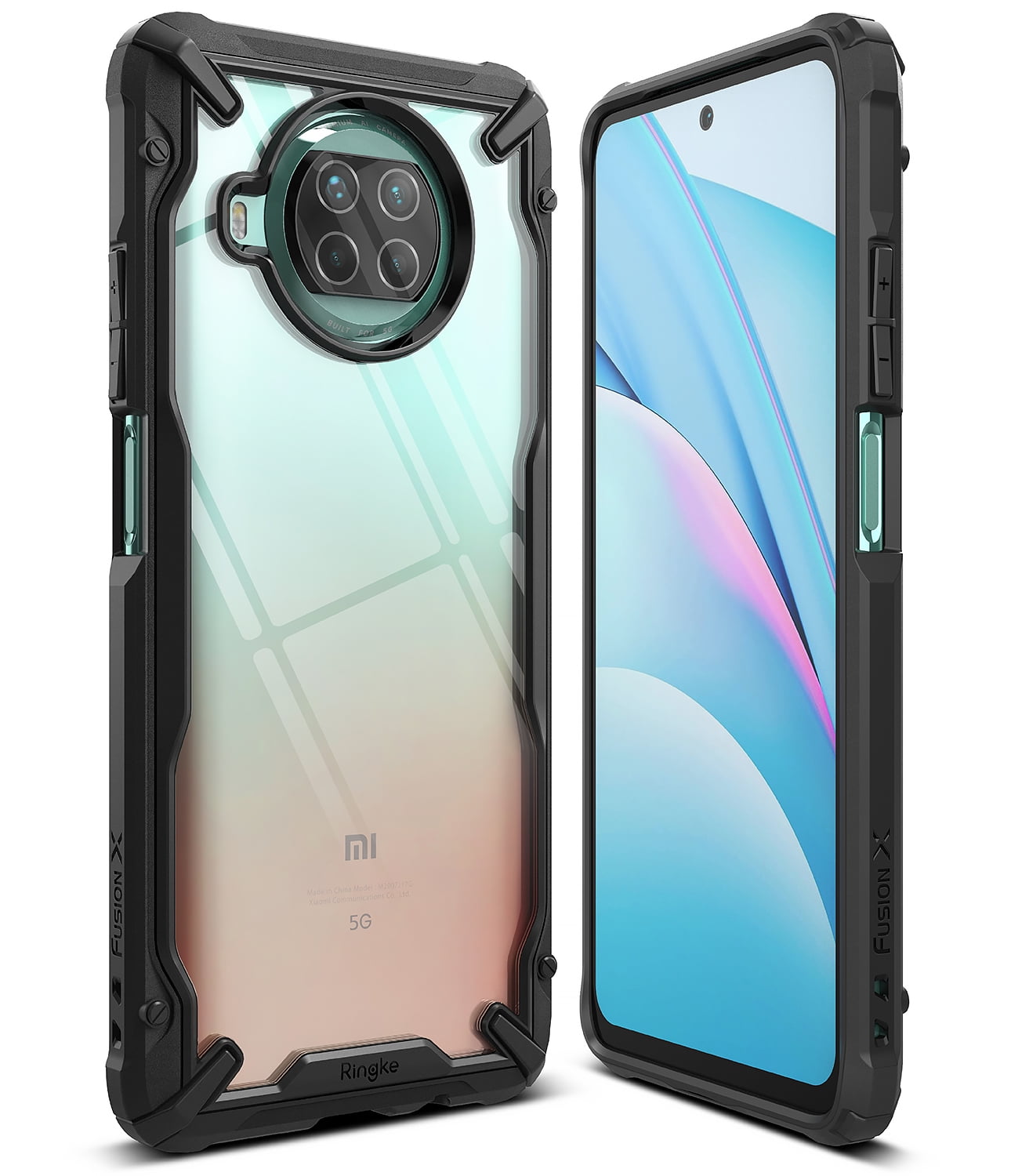 Cover Magnetica In Pelle Per Xiaomi Mi 10T Lite / Mi 10i / Redmi Note 9 Pro 5G - Custodia Portafoglio Rossa Con Slot E Supporto