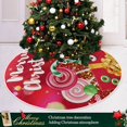 thumbnail image 6 of FMSHPON Merry Christmas Candies Xmas Christmas Tree Skirt Stand Mat for Holiday Party Decoration Indoor Outdoor 36 inches, 6 of 6