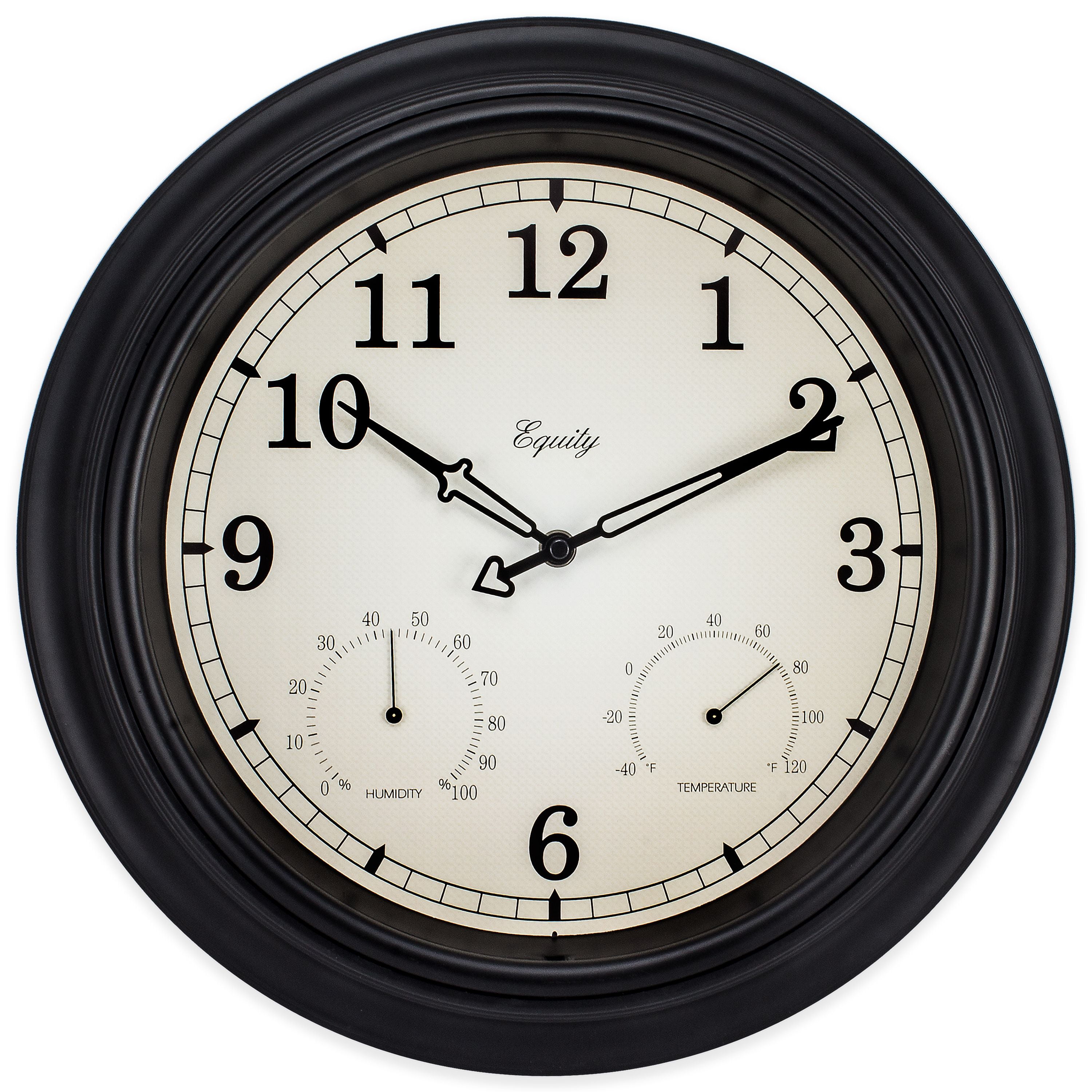 Equity by La Crosse 27915 15.5" In/Out Temperature and Humidity Wall