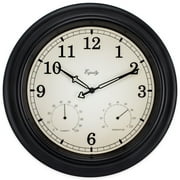 Equity by La Crosse 27915 15.5" In/Out Temperature and Humidity Wall Clock