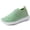 Green, variant on Women's Rhinestone Slip On Sneakers, Breathable Knit Low Top Casual Shoes for Women, Lightweight Bling Walking Flats with Sparkly Rhinestones for Daily Travel