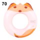 thumbnail image 1 of Anillo de natación de dibujos animados de modelado de zorro, juguete de natación de animales inflable de agua para niños de PVC ecológico no tóxico para piscina (anillo de natación de modelado de, 1 of 8