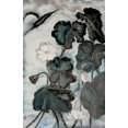 thumbnail image 2 of Rae, Nan 17x24 White Modern Wood Framed Museum Art Print Titled - Lotus Study with Blue Green I, 2 of 4