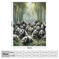thumbnail image 4 of Orinice Pandas Bamboo Forest Warm Lightweight Blanket Soft Fleece Blankets All Seasons Decor Cow Gifts Blanket 60x80in, 4 of 6