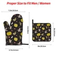 thumbnail image 2 of Haiem yellow Pumpkin Corn Print Extra Long Oven Mitts and Pot Holders 4pc Sets: Heat Resistant Silicone Oven Mittens with Mini Oven Gloves and Hot Pads Potholders, 2 of 6