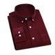 thumbnail image 2 of Blusa y camisa de manga larga con cuello vuelto para hombre, color liso, informal, a la moda, con bolsillos, manga larga, botones, cárdigan, sudadera con capucha, blusa de poliéster para hombre, 2 of 4