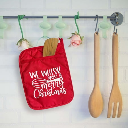 

ZUBKTE Christmas Gifts Kitchen Supplies Baking Kit Red Pocket Heat Mat