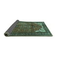 thumbnail image 2 of Ahgly Company Indoor Square Persian Turquoise Blue Traditional Area Rugs, 8' Square, 2 of 4