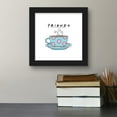 thumbnail image 5 of Gallery Pops Friends - Illustrated Blue Coffee Cup Wall Art, Black Framed Version, 12" x 12", 5 of 5