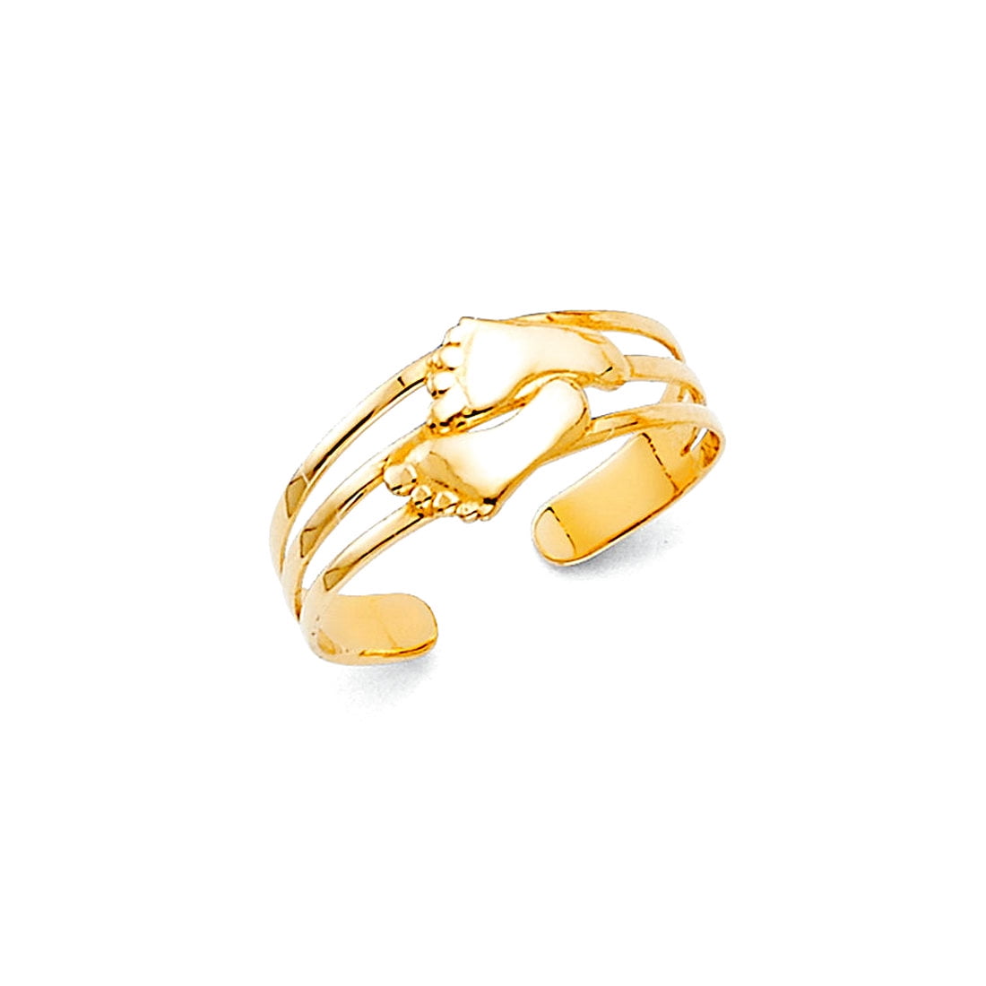 14k Yellow Gold toe ring toe ring for Women - .7 Grams