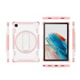 thumbnail image 3 of Dteck Case for Samsung Galaxy Tab A8 10.5 inch X200 X205 (2022),Shockproof Rubber Case Heavy Duty Silicone Rugged Kickstand Protective Cover,Pink, 3 of 8
