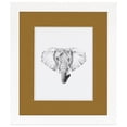 thumbnail image 2 of ArtToFrames 16x22" Matted Picture Frame with 12x18" Single Mat Photo Opening Framed in 1.25" Satin White Frame and 2" El Dorado Mat (FWM-3966-16x22), 2 of 8