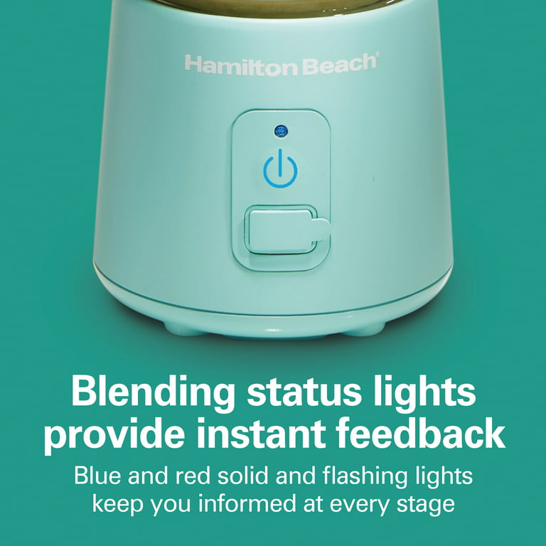 Hamilton Beach Blend Now Portable Cordless Blender, 16 oz. Jar with Travel  Lid, Aqua, New, 51182 