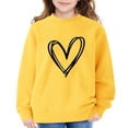thumbnail image 5 of Heart Print Sweatshirt for Girls Cute Oversized Long Sleeve Sweaters Preppy Crewneck Tween Girls Trendy Clothes, 5 of 7
