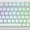 White Contours, variant on ATTACK SHARK X82PRO HE 75% Wireless Rapid Trigger Magnetic Keyboard, 8K Wired Gaming Keyboard, Hall Effect Switches Adjustable Actuation, QWERTY, RGB Backlit, C01 RGB Coiled Cable -White