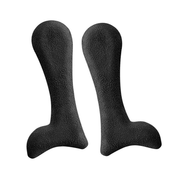 Gazechimp 2 Pieces Arch Insoles Self Adhesive Universal Multifunction Gel Arch Support Velvet Black L