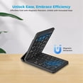 thumbnail image 3 of Teclado Bluetooth Plegable, Teclado Plegable Universal para Teléfonos Móviles y Tabletas, Puede Cambiar Fácilmente Hasta 3 Dispositivos, 3 of 5