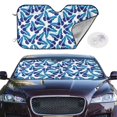 thumbnail image 2 of Kdxio Blue Butterflies Print Windshield Sun Shade,UV Rays and Sun Heat Protection,Sunshade for Car Windshield,Car Shade Front Windshield - Medium, 2 of 5