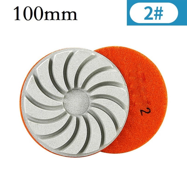 4 Inch 100Mm 3 Step Concrete Floor Polishing Pad Wet Dry for Pads Grinding Grit 2