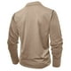 thumbnail image 5 of Blusa y camisa de manga larga con cuello vuelto para hombre, estilo casual, lisa, de manga larga, con cuello vuelto y botones, estilo jersey, para hombre, de poliéster, algodón y poliéster., 5 of 5