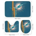 thumbnail image 3 of Miami 4 Pcs Shower Curtain Set with Non-Slip Rug, Toilet Lid Cover and Bath Mat, Shower Curtain with 12 Hooks, Waterproof Football Shower Curtains for Bathroom Decor, 3 of 6