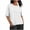 White, variant on tarylea Womens Tops Elbow Length Sleeve Coop Neck T-Shirts Casual Loose Summer Comfy Lightweight Shirts