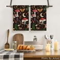 thumbnail image 2 of &nbsp;SOME THING Black Modern Mushroom Kitchen Towels Dish Towels, 18x26 Inch Cute Botanic Farmhouse Decoration Hand Towels Set of 2, 2 of 6