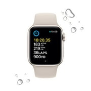Restored Apple Watch SE (2nd Gen) GPS 40mm Starlight Aluminum Case with Starlight Sport Band - M/L