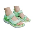 thumbnail image 2 of WERYOUNG Girls Boys Sandals Summer Comfortable Fashion Open Toe Adjustable Straps Shoes Baby Trendy Beach School Sandal,Green,4.5-5 Years, 2 of 8