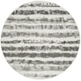 thumbnail image 3 of SAFAVIEH Adirondack Katina Striped Area Rug, Ivory/Charcoal, 4' x 4' Round, 3 of 7