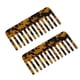 thumbnail image 1 of Peine antiestático para el cabello, 2 uds., diente ancho para cabello grueso y rizado, peine para desenredar el cuidado del cabello, 2,5mm de grosor, marrón, 1 of 8