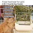 thumbnail image 4 of Juego de comederos y botellas de agua HERCOCCI Rabbit Heno Food Bin, 500 ml, 4 of 7