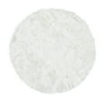 thumbnail image 1 of Alfombra de Piel Oveja Falsa uxcell 60 x 60cm Redondo Blanco, 1 of 8