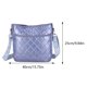 thumbnail image 3 of Bolso bandolera de moda para mujer Bolso bandolera elegante acolchado de color sólido (azul), 3 of 8