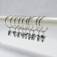 40 Pcs Curtain Rod Curtains Rods Curtain Clips Solid Workmanship Hooks