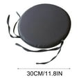 thumbnail image 2 of Round Chair Cushions with Ties - 30cm (11.8") Soft Polyester Fiber Seat Pads, Indoor Outdoor Dining Chair Cushion, Non-Slip Garden Patio Furniture Cushions, 2 of 2