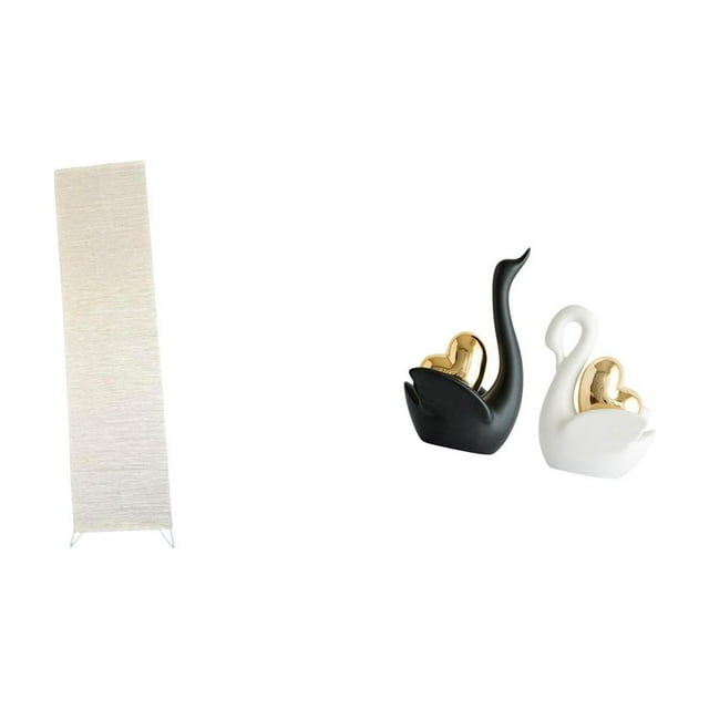 Lámpara De Pie Para Sala De Estar Con Figuras De Cisnes, Adorno De Mesa, Artesanía, Decoración Para Parejas, Ideal Para Estantería O Entrada.