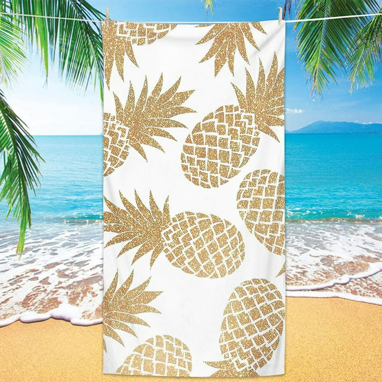 Large Beach Towel, 30 X 60 Inch Towel, Bath Towel, Tropical Floral