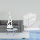 thumbnail image 2 of Escultura moderna de llama de resina y dispensador de toallas de papel acrílico para oficina, patio, estantería y caja de almacenamiento de pared., 2 of 8