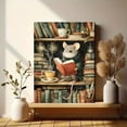 thumbnail image 6 of UXIEQU Cozy Reading Mouse in Library Canvas Wall Art 15.75x11.81 Inches, 6 of 8
