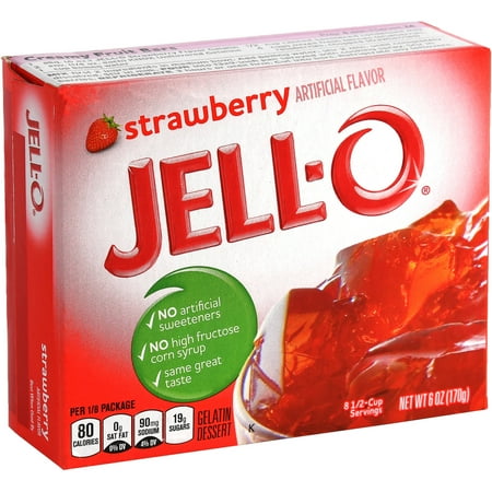 JellO Gelatin Dessert Strawberry, 6 Oz Walmart.com JellO Gelatin Dessert Strawberry, 6 Oz Walmart.com