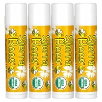 Sierra Bees Organic Lip Balms, Honey, 4 Pack, 0.15 oz (4.25 g) Each