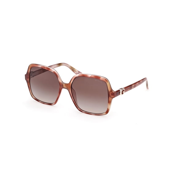 Guess GU00190 47F 57mm Square Sunglasses Women's Light Brown