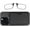 Black Case / Black Frames, variant on Slim Reading Glasses with Case that Sticks to Your Phone - Ultra-Thin Armless Pocket Readers
