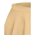 thumbnail image 4 of J. METHOD Women’s Skater Skirt Elastic Waist Casual Mini Flared Swing Pleated Skirts Made in USA NEWSK06 Beige S, 4 of 6