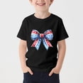 thumbnail image 2 of Teyfeniy 4th of July T-Shirts for Toddlers Boys Kids Indepence Day Print Short Sleeve Crew Neck Summer Pullover Tops Casual Going out Loungewear Fashion Shirts Unisex, 2 of 6