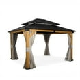 thumbnail image 3 of Hometrends  11 ft. x 13 ft. Hardtop Cedar Gazebo, 3 of 8