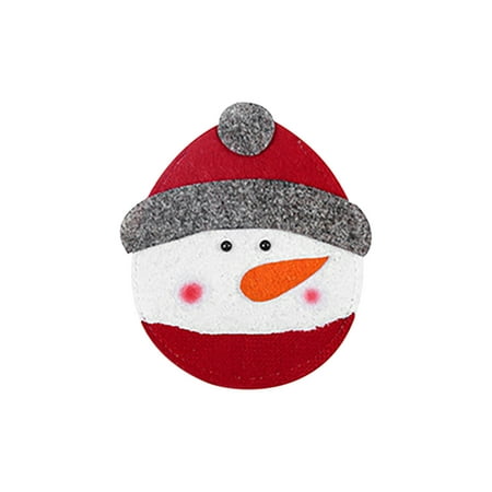 

WMYBD Christmas Decorations Gifts Christmas Decoration Supplies Dining Table Cutlery Set Creative Cartoon Hotel Cutlery Set Santa Claus Knife And Fork Bag